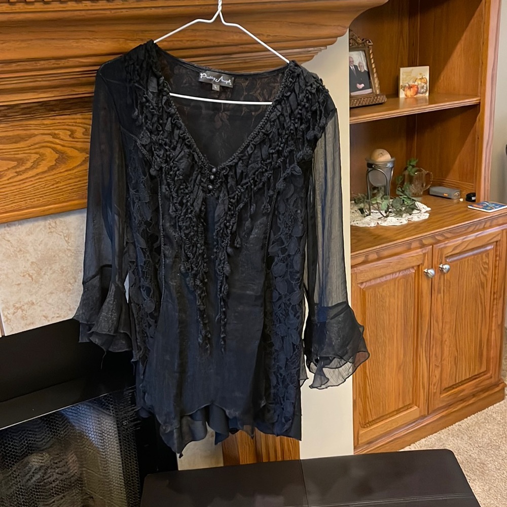 Pretty Angel Black lace top